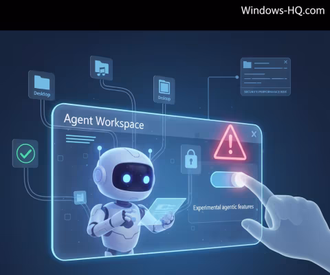 Digital interface displaying a robot character in an 'Agent Workspace' within a modern computer UI.