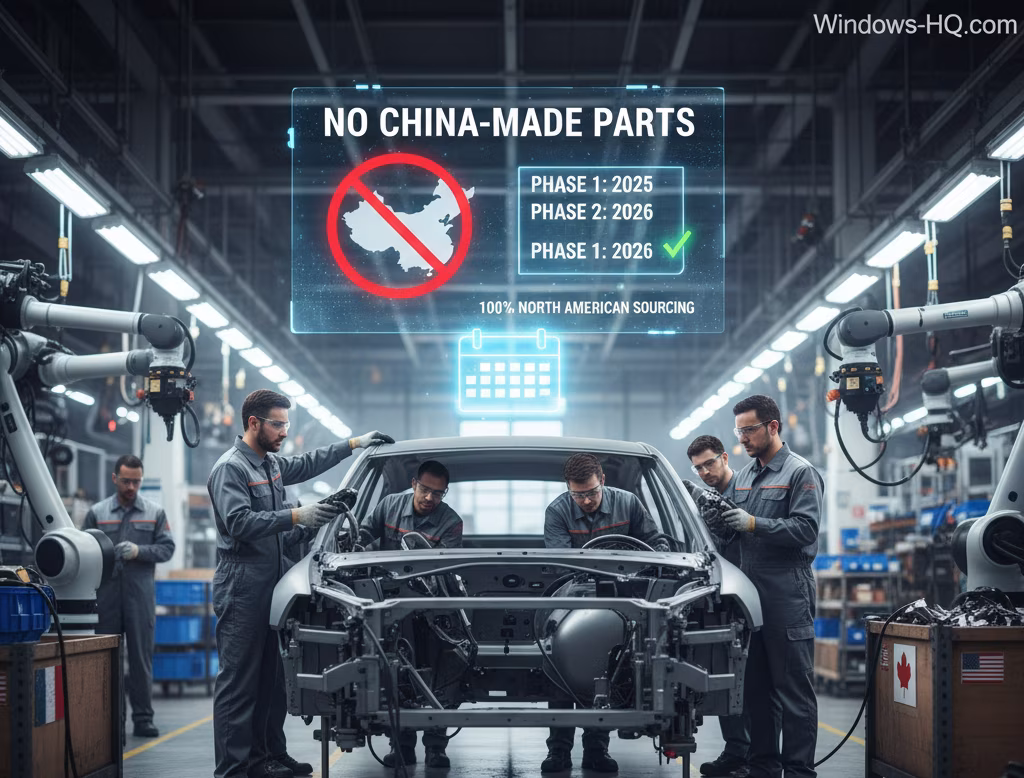 Tesla Mandates Removal of China-Made Components from US Car Manufacturing Supply Chain