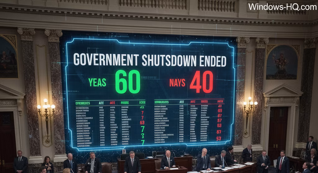 US Senate Approves Funding Deal to End Longest Government Shutdown, Sparking Democratic Backlash