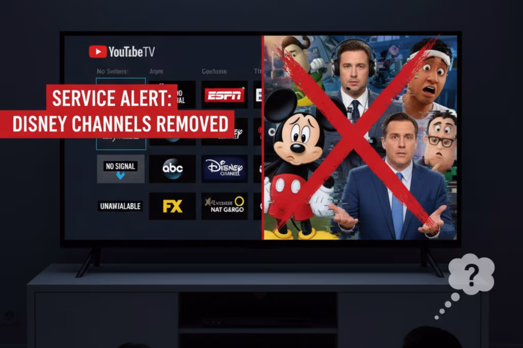 YouTube TV Blackout: Disney Content Disappears Amidst Licensing Dispute