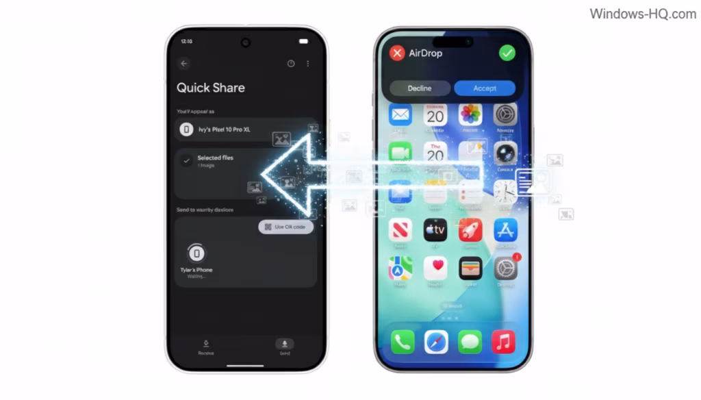 Android’s Quick Share Now Interoperable with Apple’s AirDrop