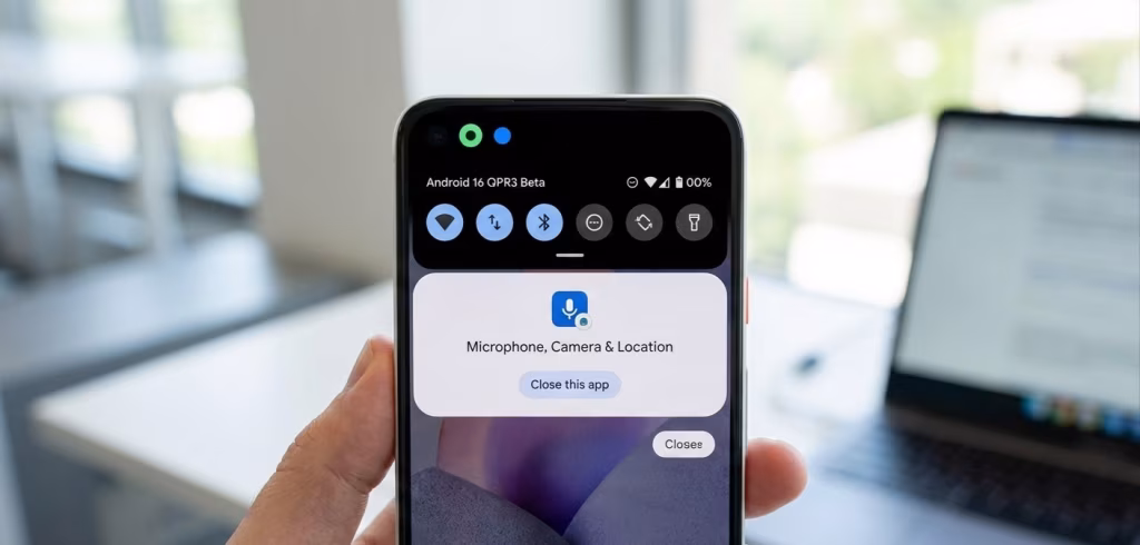 Android 16 QPR3 Beta: New Blue Dot Indicates Location Tracking