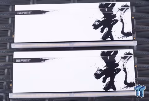 Two memory modules labeled iGAME are shown, placed on a dark background.
