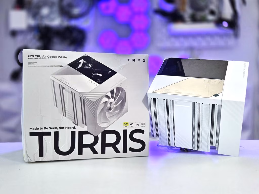 TRYX TURRIS 620 Air Cooler Features 5-Inch IPS Display