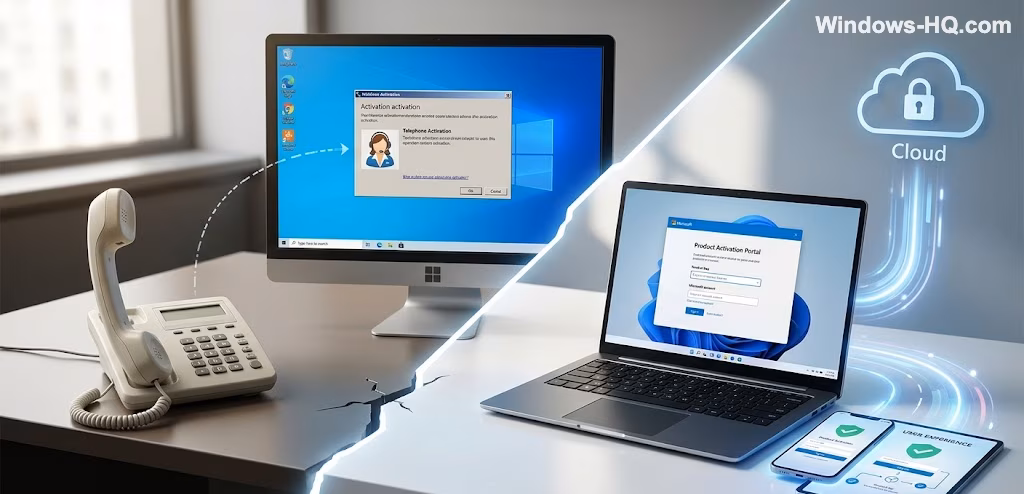 Microsoft Eliminates Telephone Activation for Windows, Mandating Online Portal