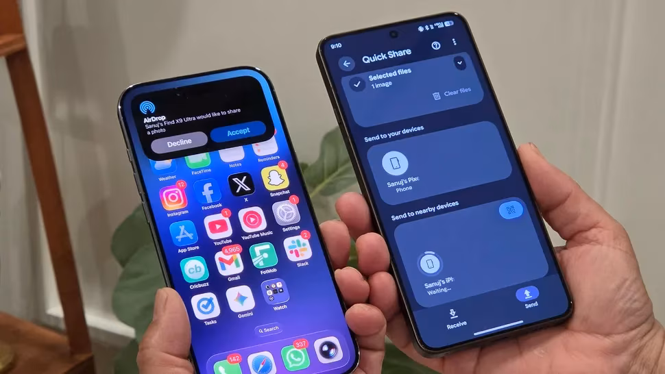 AirDrop Over Quick Share Expands Beyond Google Pixel and Samsung Devices