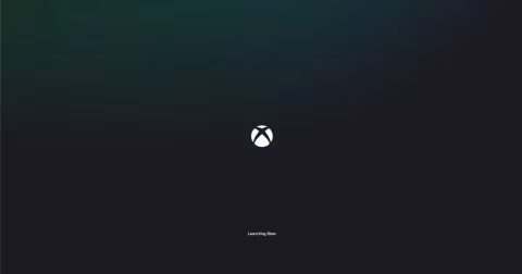 A screen showing a loading graphic with the Xbox logo and the text "Launching Xbox"