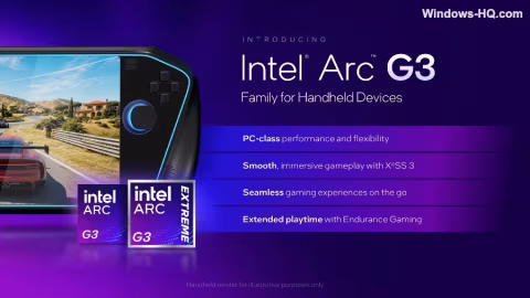 Intel Launches Arc G-Series Processors to Challenge Handheld Gaming Market